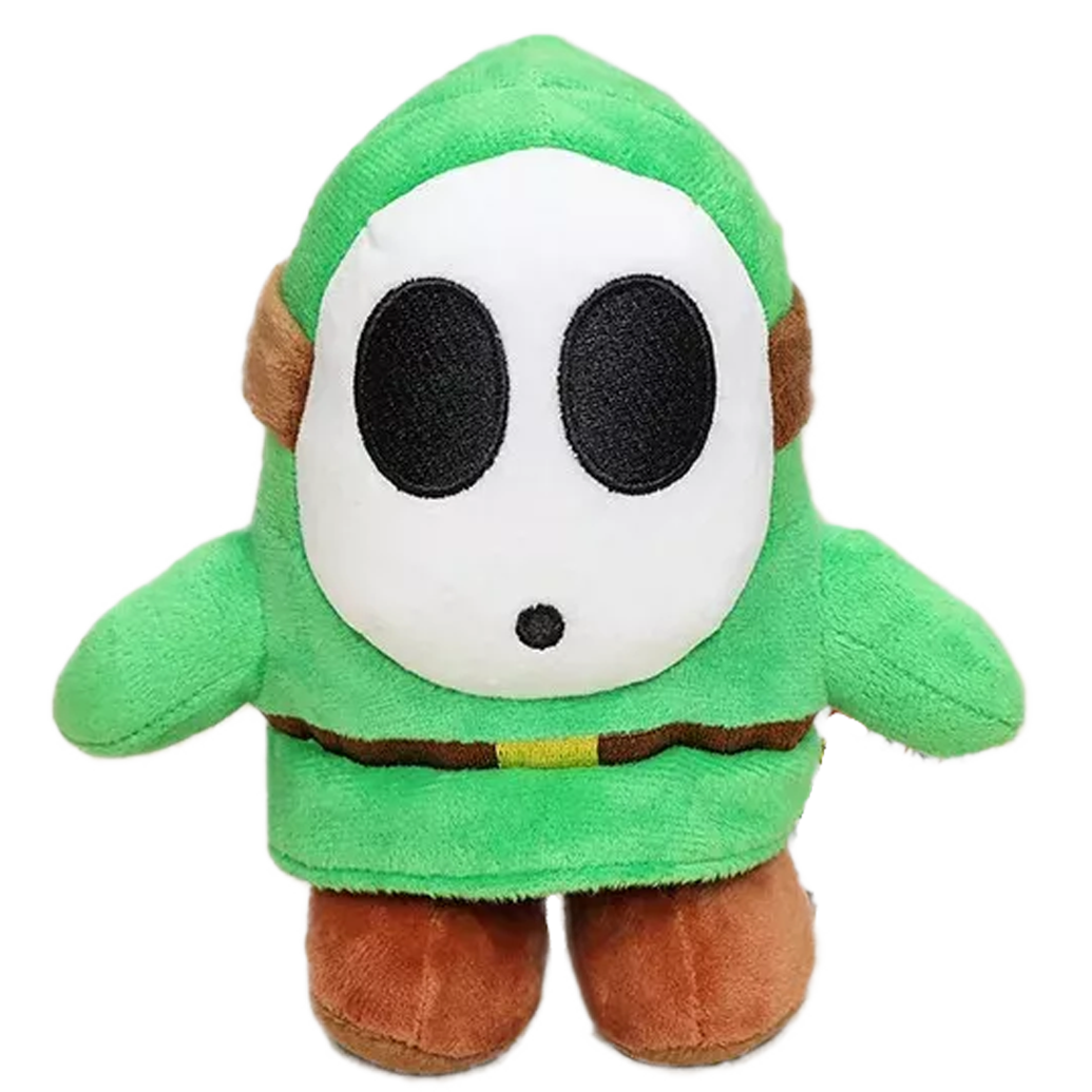 "GREEN SHY GUY" PLUSHIE