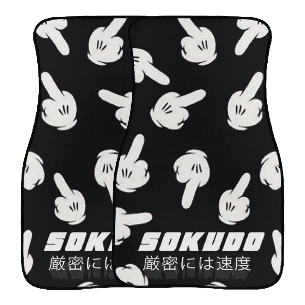 "MIDDLE FINGER" FLOOR MATS