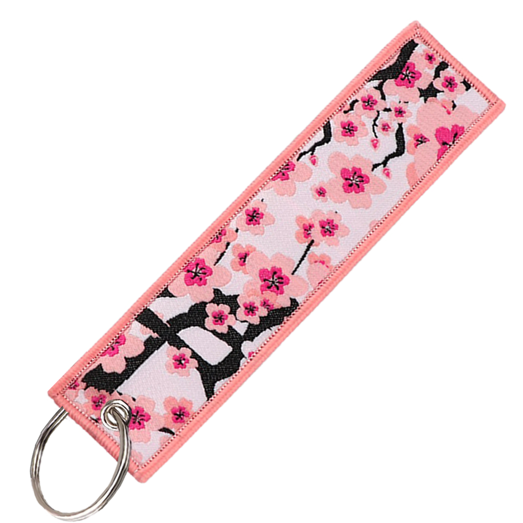 "CHERRY BLOSSOM" KEY TAG