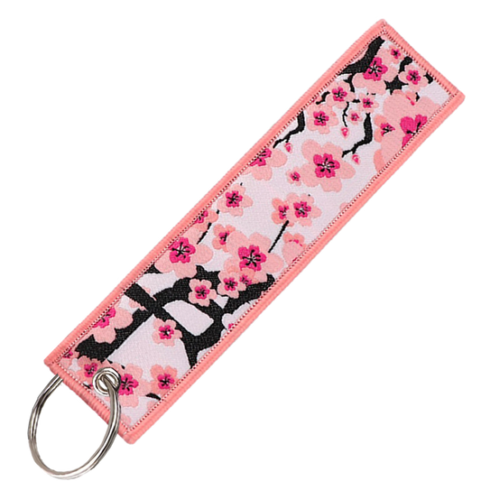 "CHERRY BLOSSOM" KEY TAG