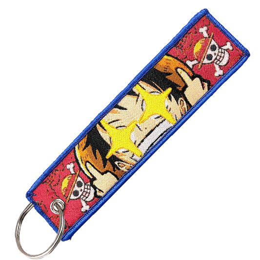 "MIDDLE FINER LUFFY" KEY TAG