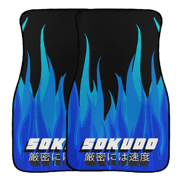 "BLUE INFERNO" FLOOR MATS