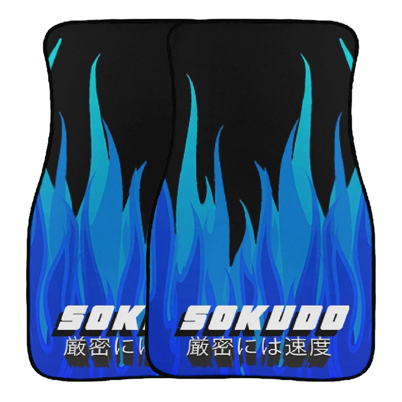 "BLUE INFERNO" FLOOR MATS