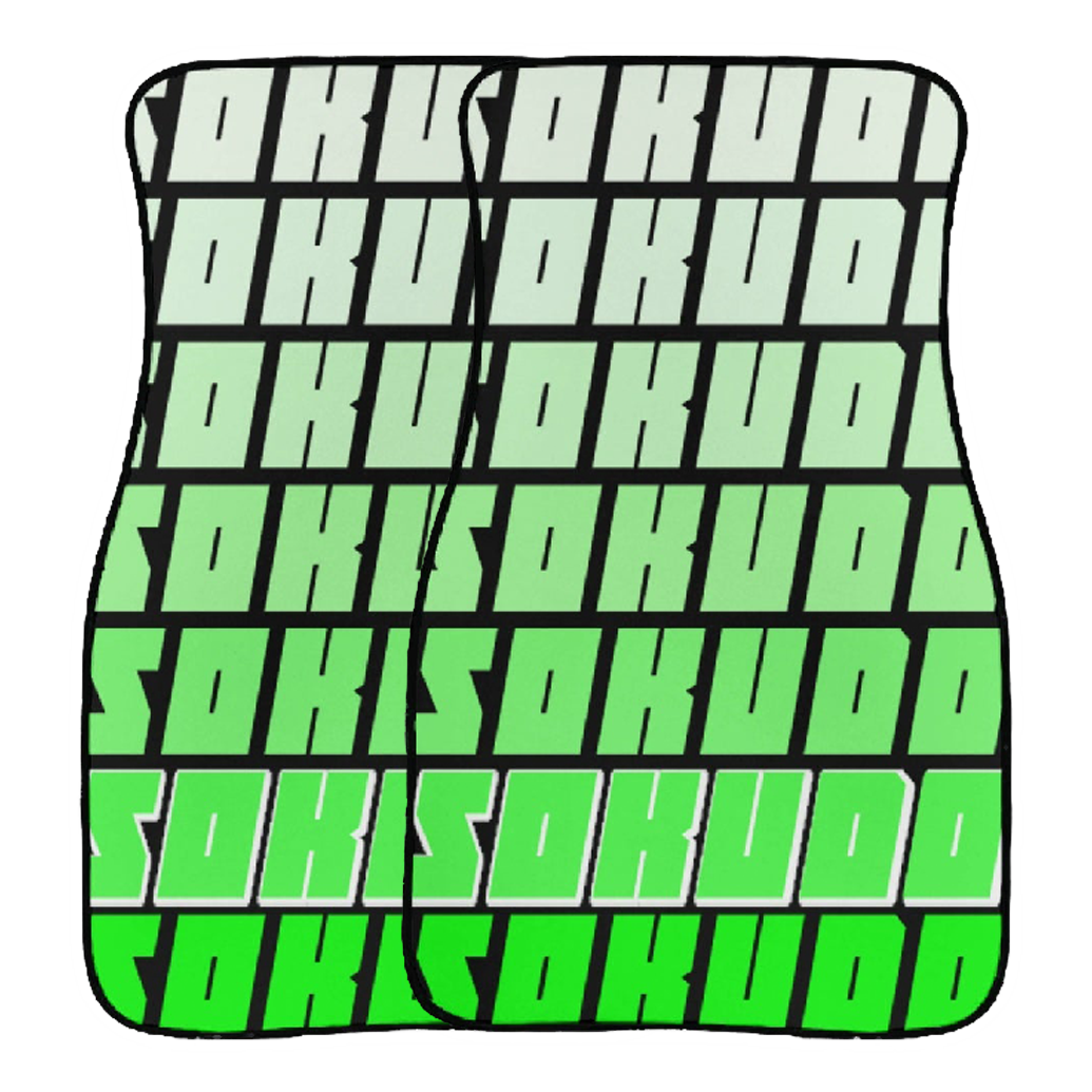 "GREEN FADED" FLOOR MATS