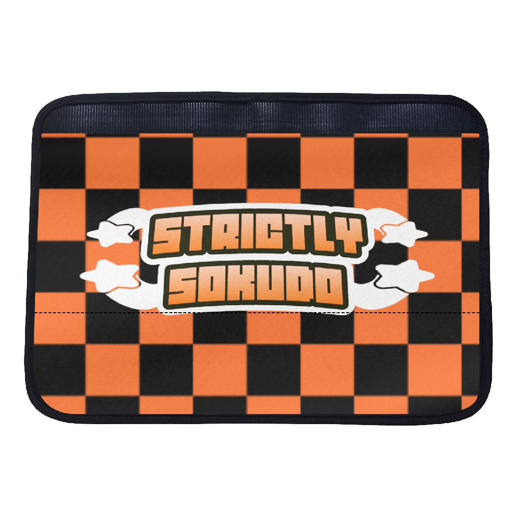 "ORANGE SHOOTING STAR" SEAT BELT CUSHION