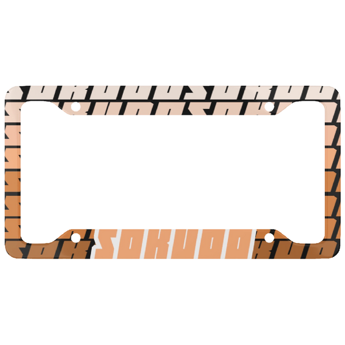 "ORANGE FADED" PLATE FRAME