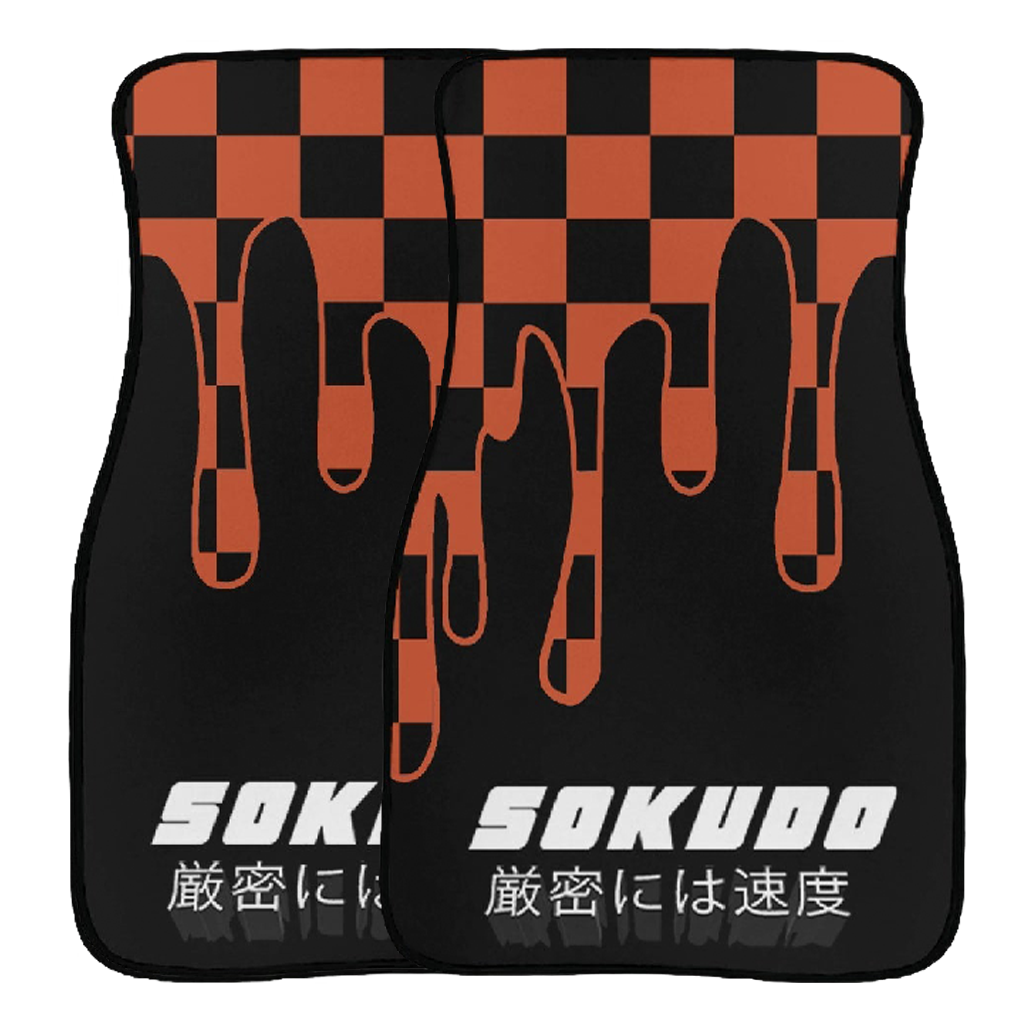 "ORANGE OOZE" FLOOR MATS