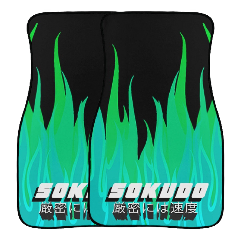 "GREEN INFERNO" FLOOR MATS