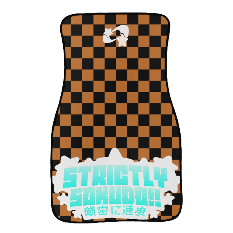 "ORANGE SHOOTING STAR" FLOOR MATS