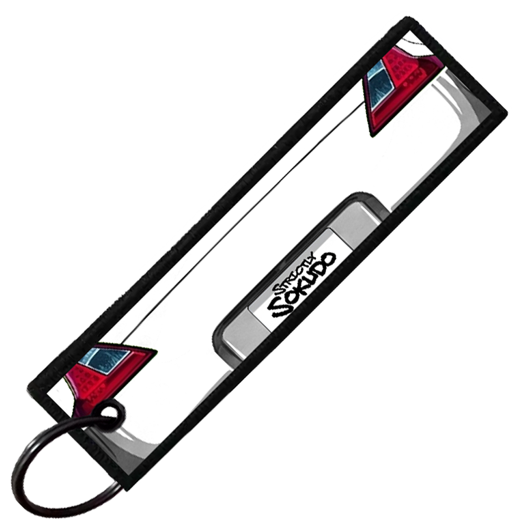 "WHITE 370Z PORTRAIT" CUSTOM KEY TAG