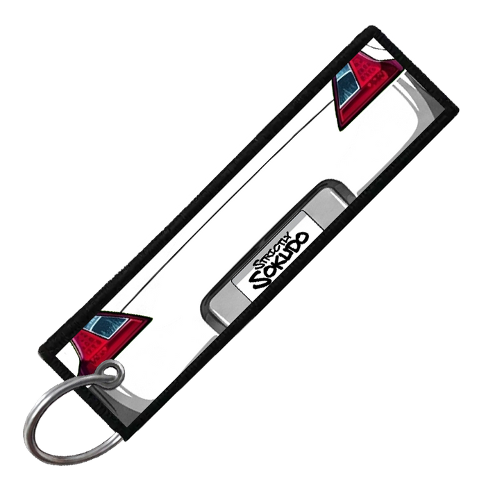 "WHITE 370Z PORTRAIT" CUSTOM KEY TAG
