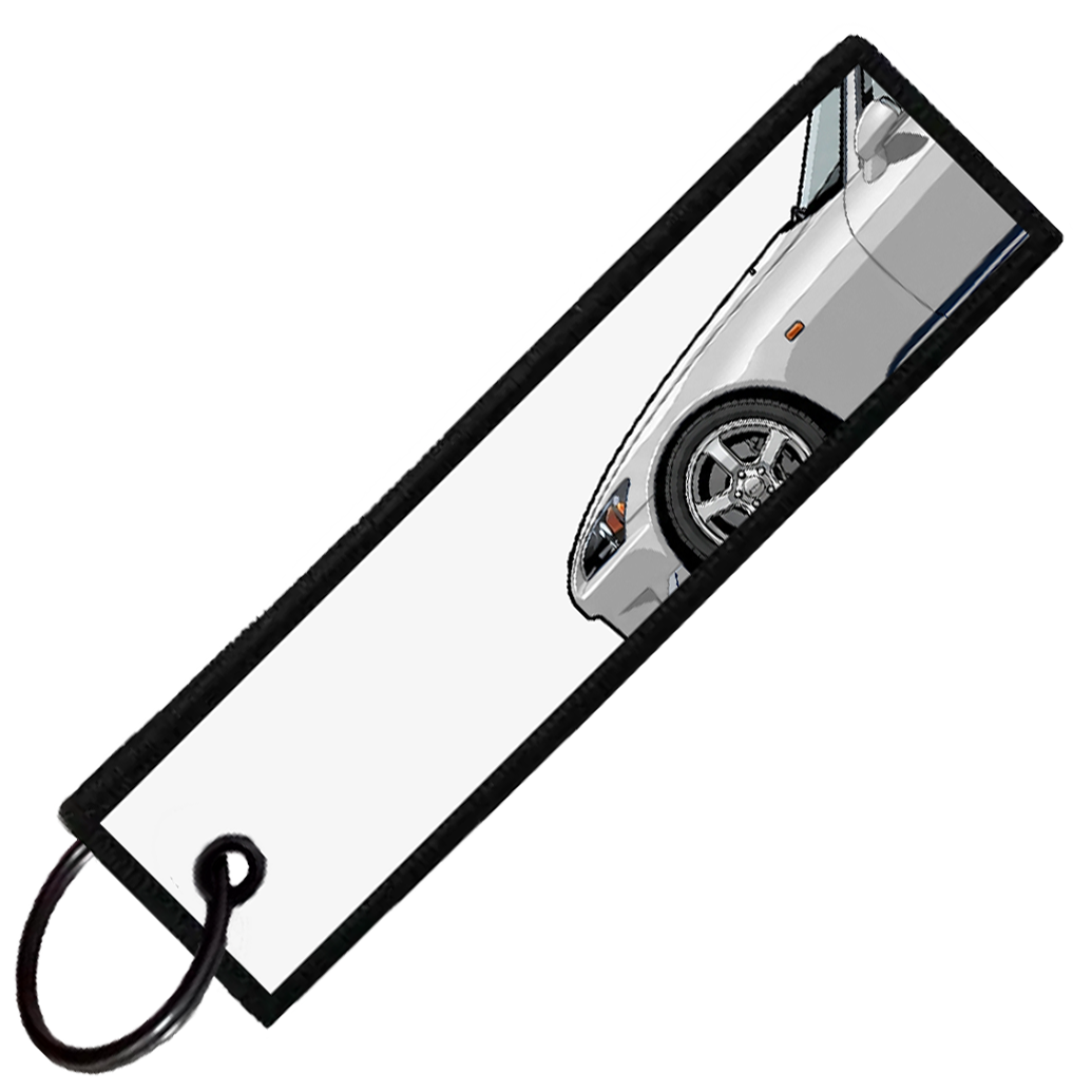 "WHITE S2000 SIDE PROFILE" CUSTOM KEY TAG