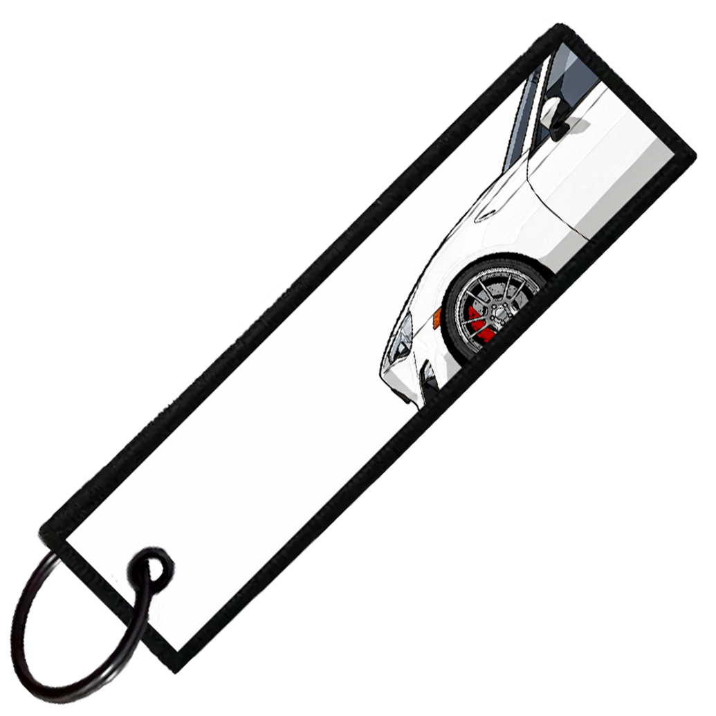 "WHITE BRZ/86/FRS SIDE PROFILE" CUSTOM KEY TAG