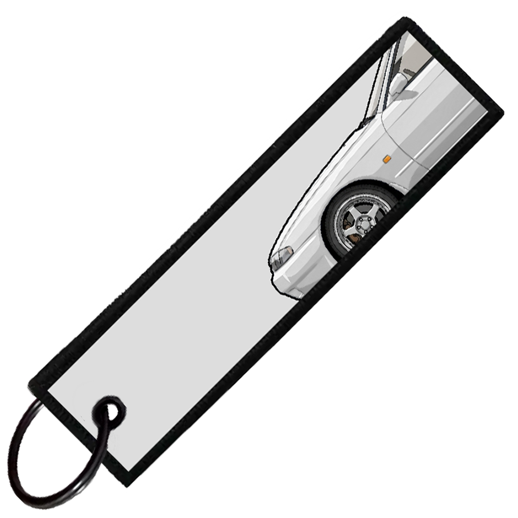 "WHITE R32 SIDE PROFILE" CUSTOM KEY TAG