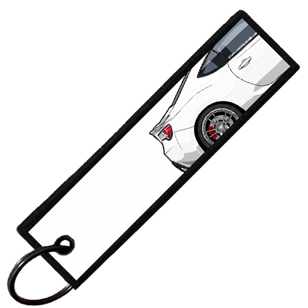 "WHITE BRZ/86/FRS SIDE PROFILE" CUSTOM KEY TAG