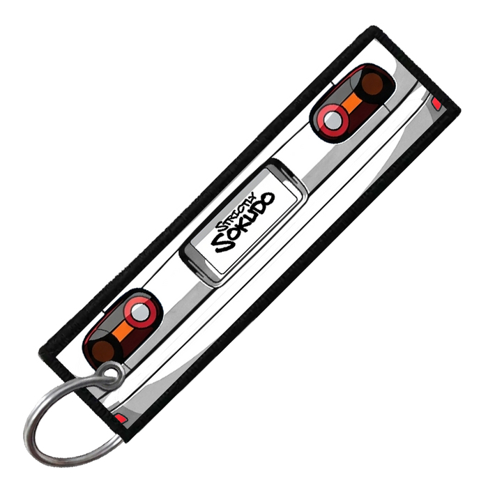 "WHITE MIATA PORTRAIT" CUSTOM KEY TAG