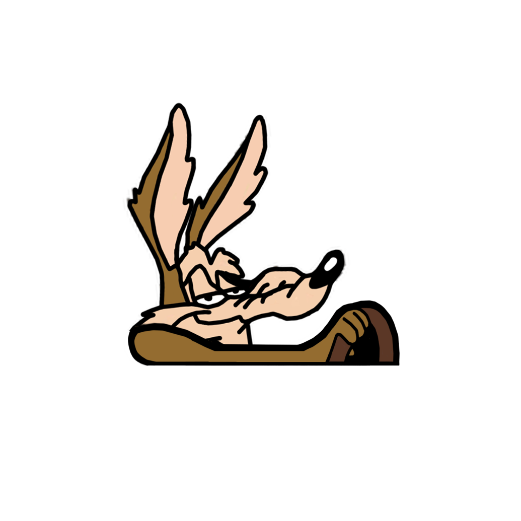 "WILE E COYOTE" LOONEY TUNES MOBBIN PEEKER