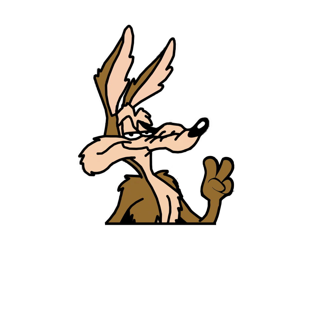 "WILE E COYOTE" LOONEY TUNES WINDOW PEEKER