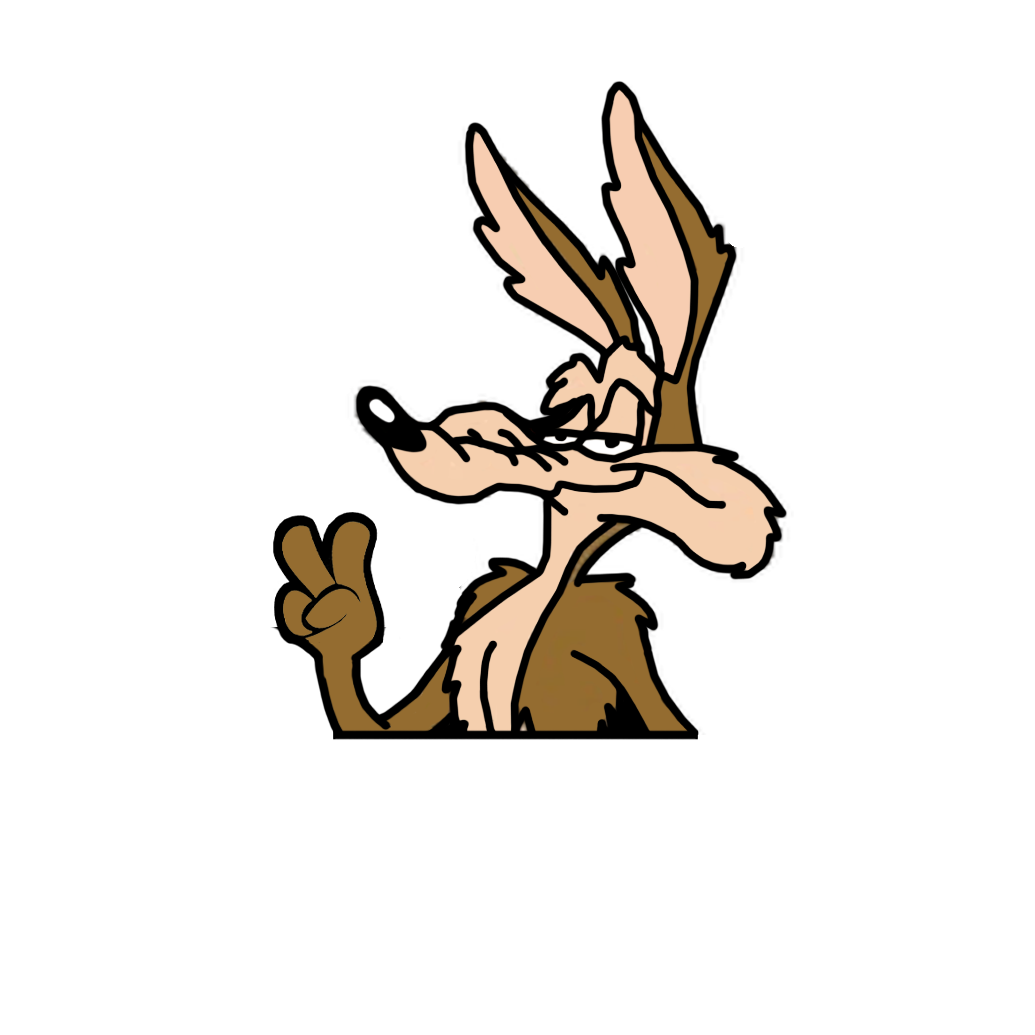 "WILE E COYOTE" LOONEY TUNES WINDOW PEEKER