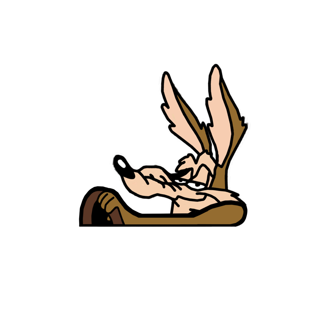 "WILE E COYOTE" LOONEY TUNES MOBBIN PEEKER