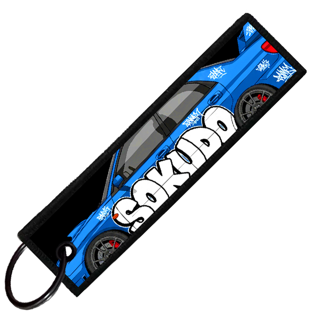 "WRX STI GRAFFITI GARAGE" Custom Key Tag