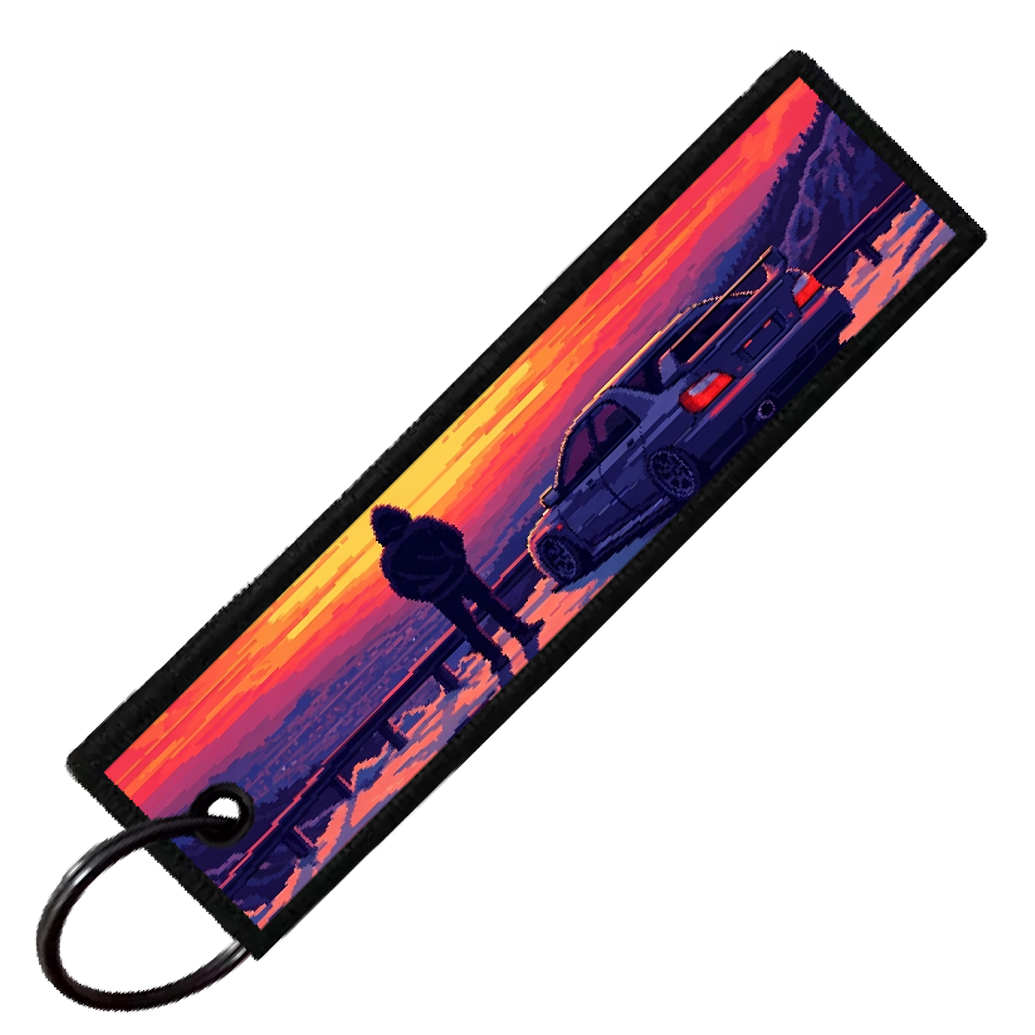 "WRX STI SLAMMED SUNSET" CUSTOM KEY TAG