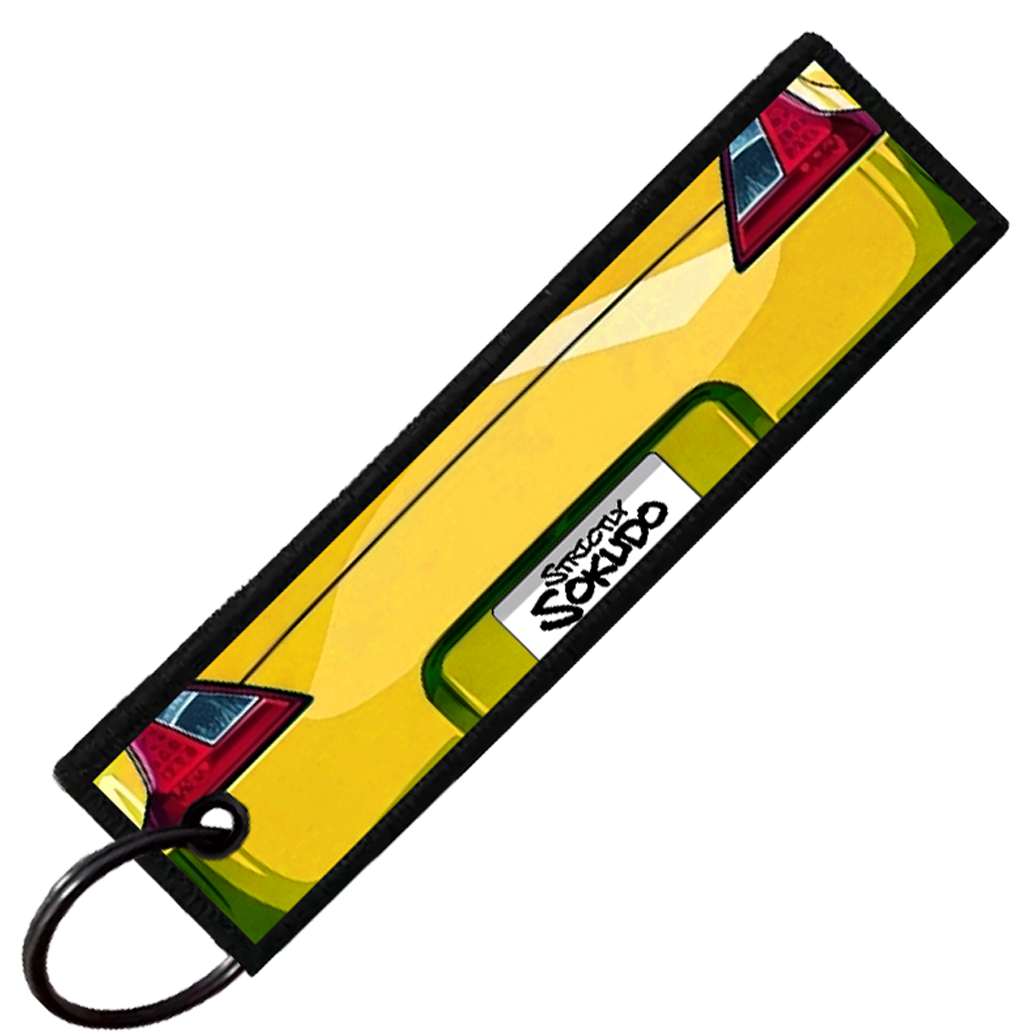 "YELLOW 370Z PORTRAIT" CUSTOM KEY TAG