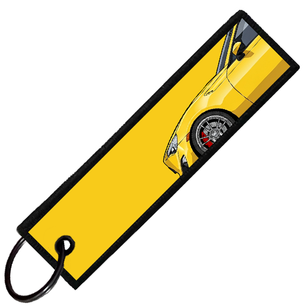 "YELLOW BRZ/86/FRS SIDE PROFILE" CUSTOM KEY TAG