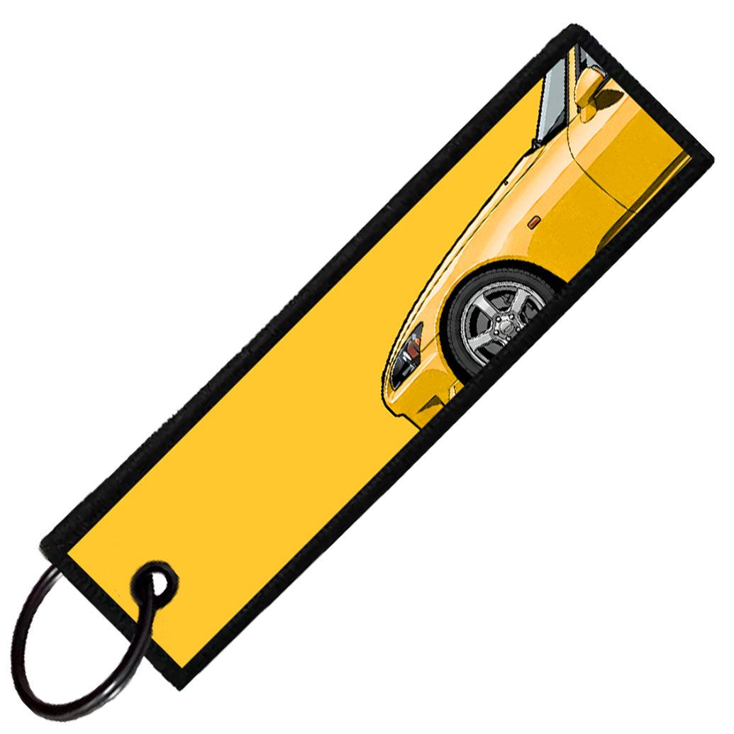"YELLOW S2000 SIDE PROFILE" CUSTOM KEY TAG