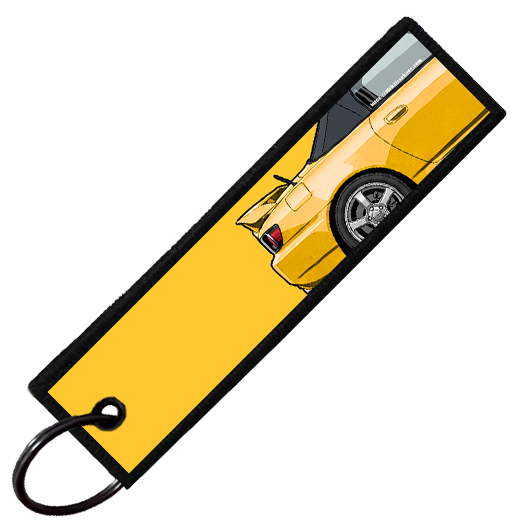 "YELLOW S2000 SIDE PROFILE" CUSTOM KEY TAG