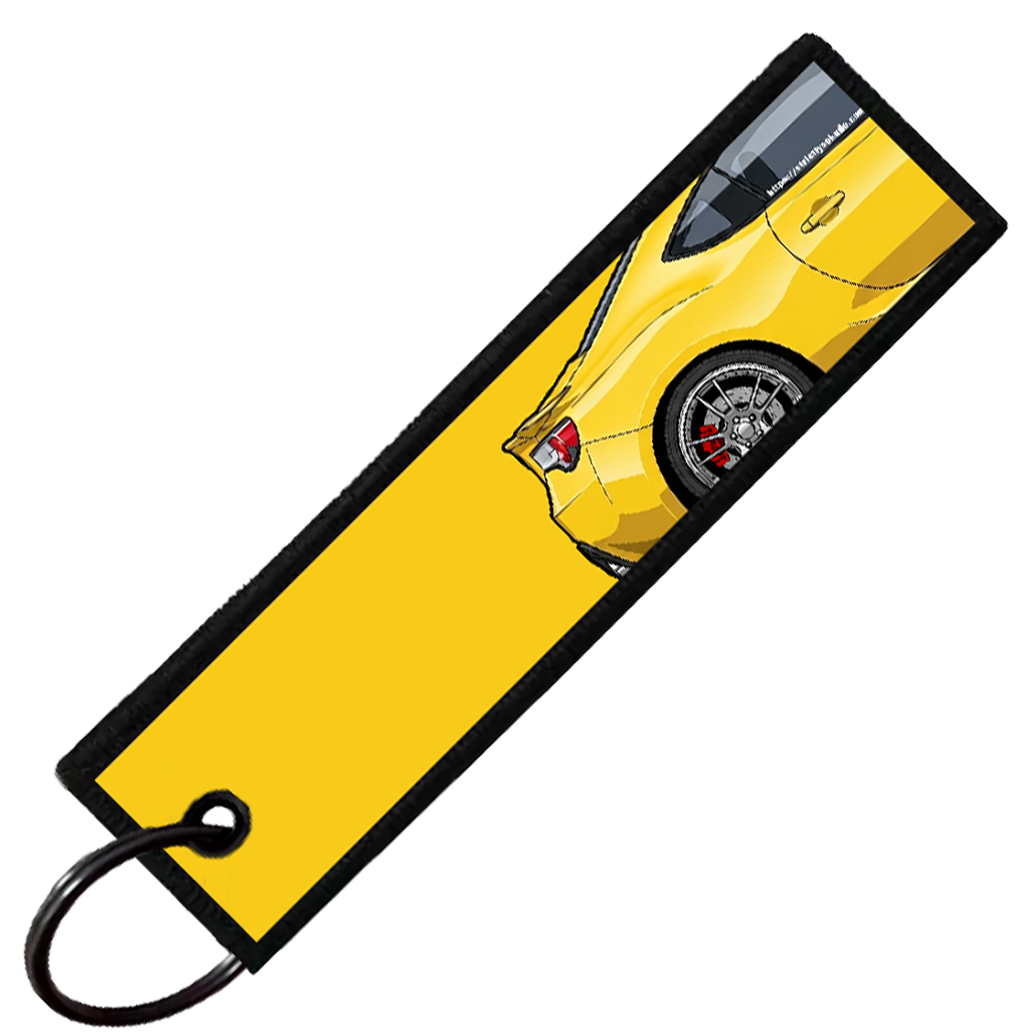 "YELLOW BRZ/86/FRS SIDE PROFILE" CUSTOM KEY TAG