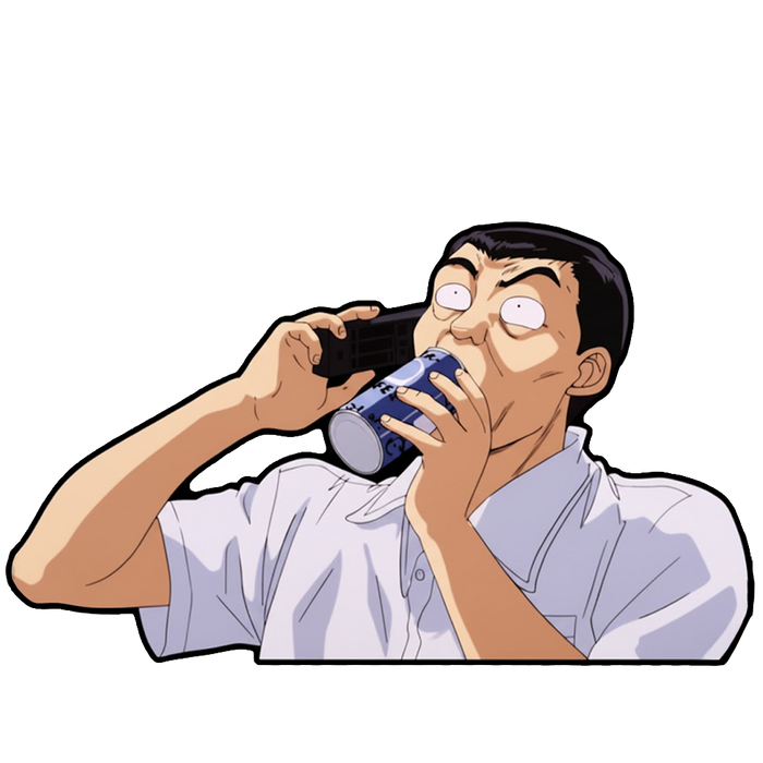 "YUICHI DRINKING" WINDOW PEEKER