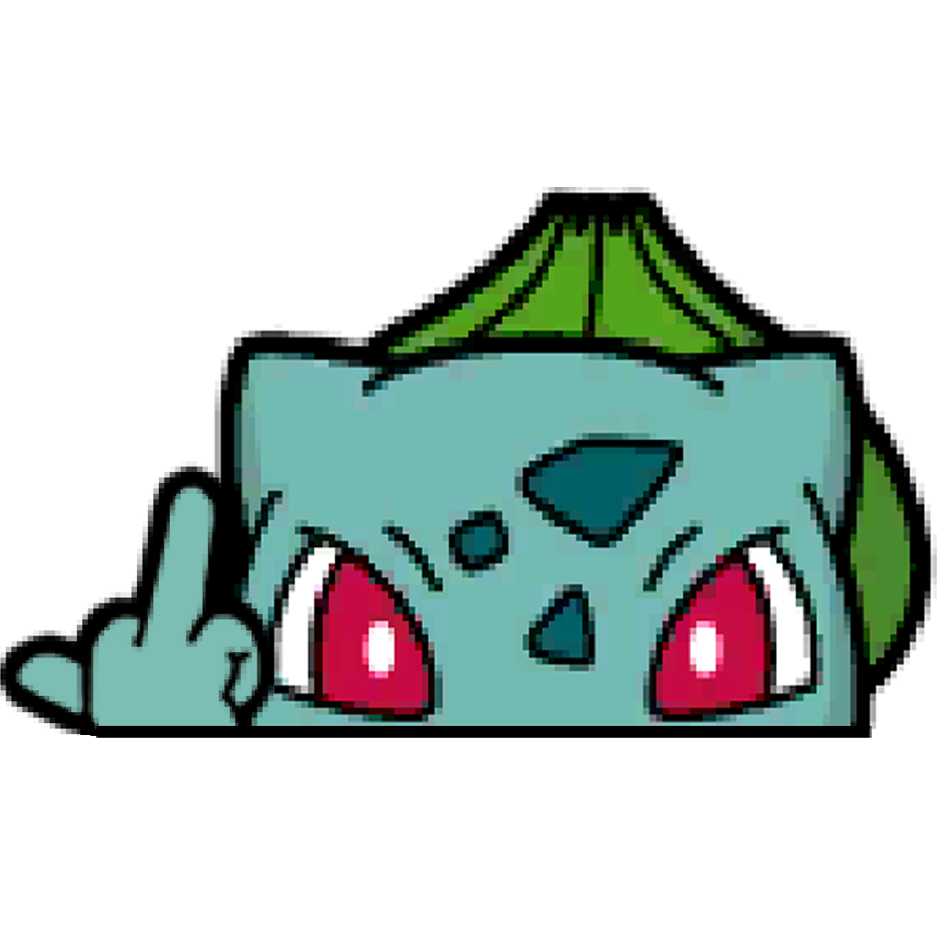 "BULBASAUR HEAD" WINDOW PEEKER