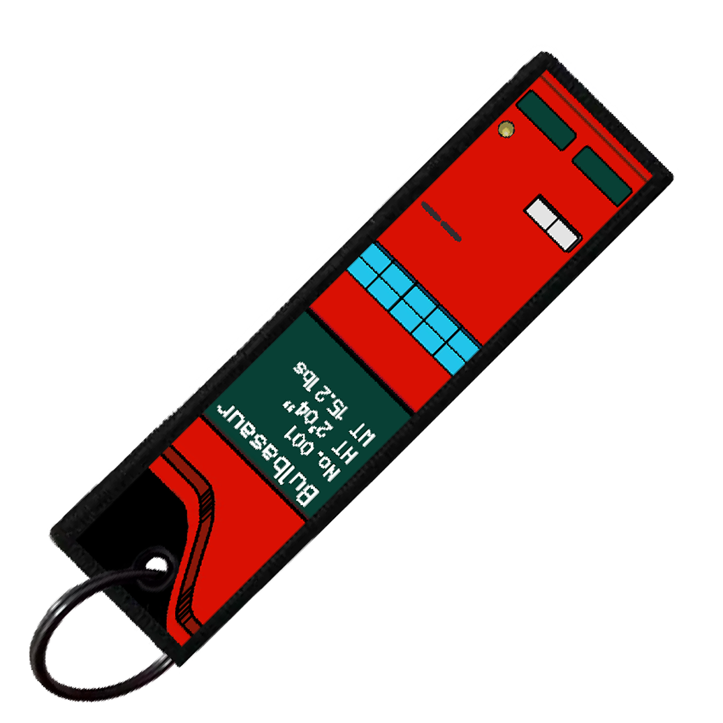"BULBASAUR POKEDEX" CUSTOM KEY TAG