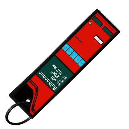 "BULBASAUR POKEDEX" CUSTOM KEY TAG