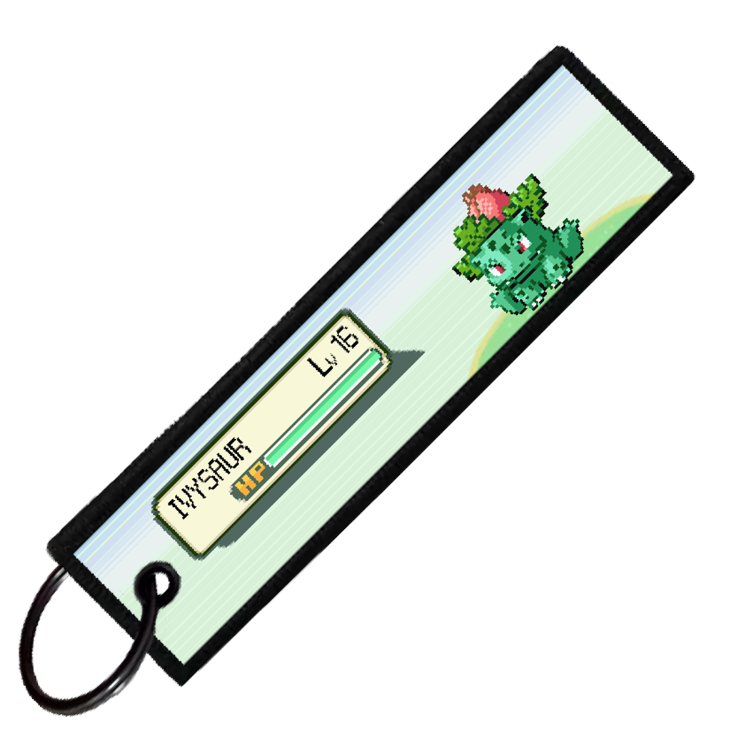 "IVYSAUR BATTLE ENCOUNTER" CUSTOM KEY TAG