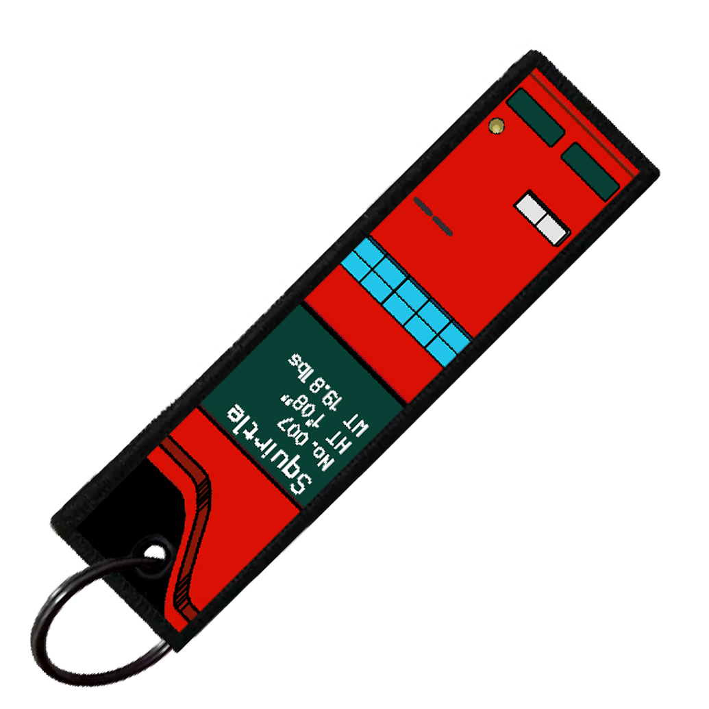 "SQUIRTLE POKEDEX" CUSTOM KEY TAG