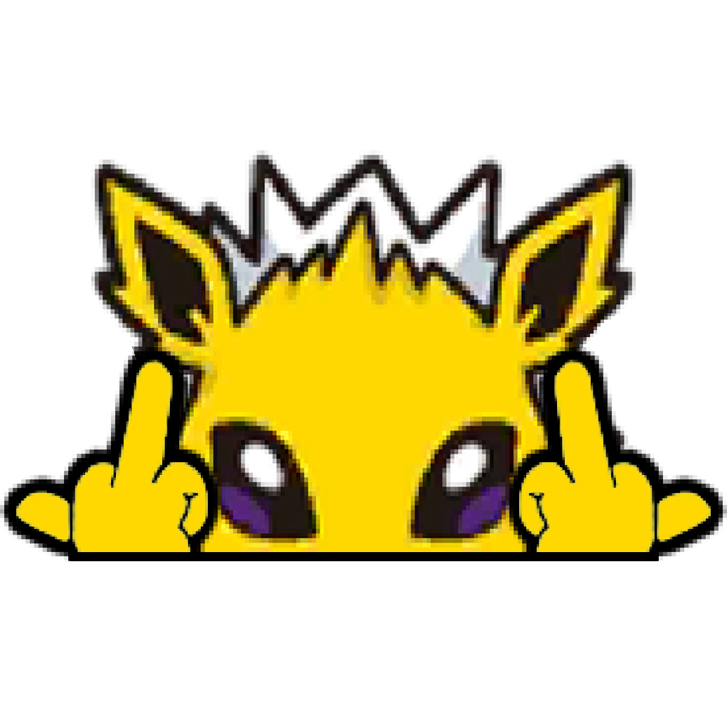 "JOLTEON HEAD" WINDOW PEEKER