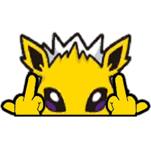 "JOLTEON HEAD" WINDOW PEEKER