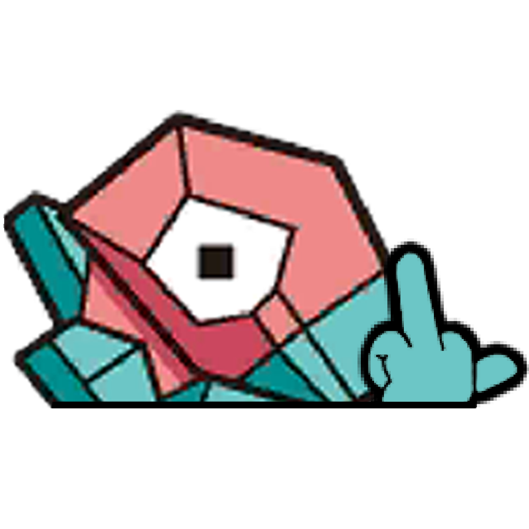 "PORYGON HEAD" WINDOW PEEKER