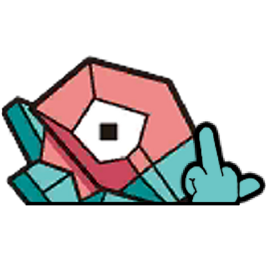 "PORYGON HEAD" WINDOW PEEKER