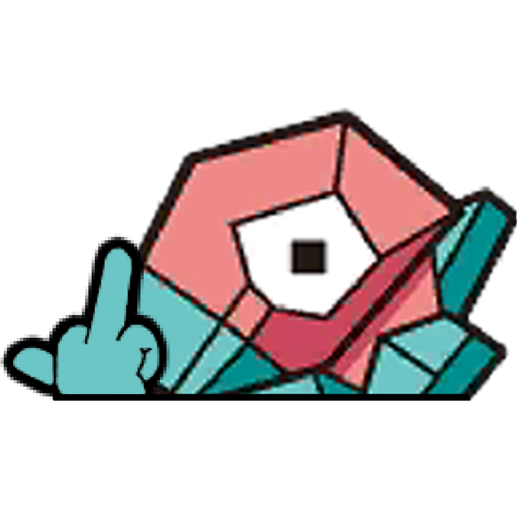 "PORYGON HEAD" WINDOW PEEKER