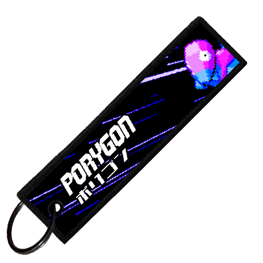 "JAPANESE PORYGON" CUSTOM KEY TAG