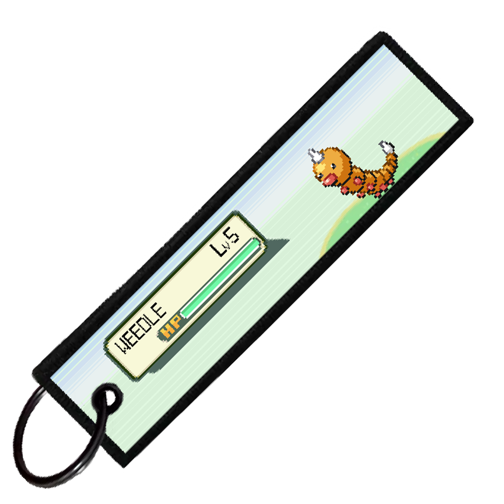 "WEEDLE BATTLE ENCOUNTER" CUSTOM KEY TAG