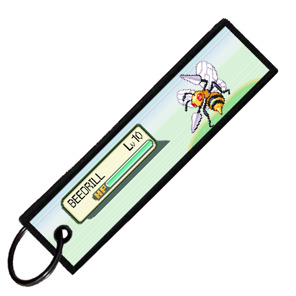 "BEEDRILL BATTLE ENCOUNTER" CUSTOM KEY TAG