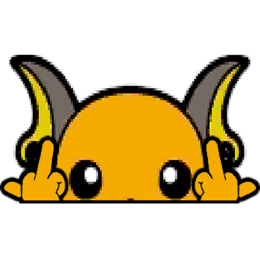 "RAICHU HEAD" WINDOW PEEKER