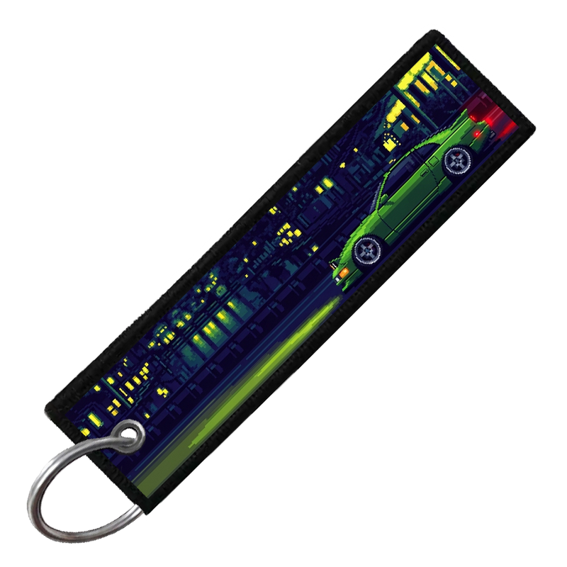 "300SX PIXEL SIDE PROFILES" CUSTOM KEY TAG
