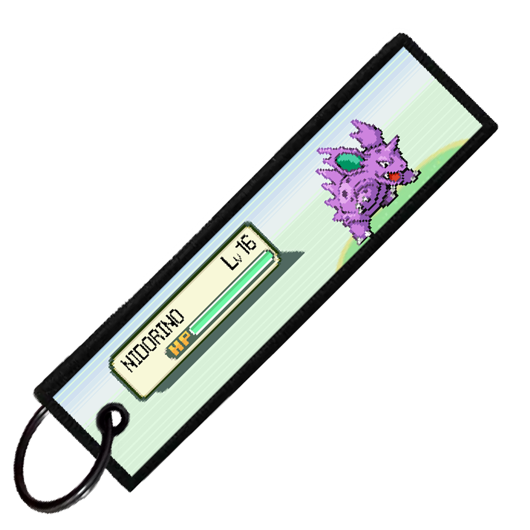"NIDORINO BATTLE ENCOUNTER" CUSTOM KEY TAG