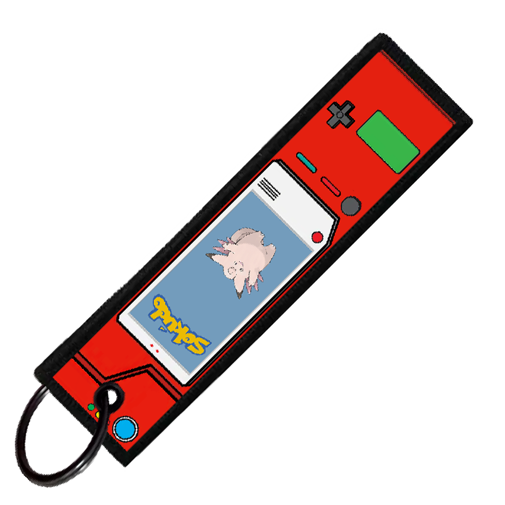 "CLEFABLE POKEDEX" CUSTOM KEY TAG
