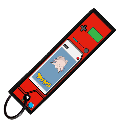 "CLEFABLE POKEDEX" CUSTOM KEY TAG